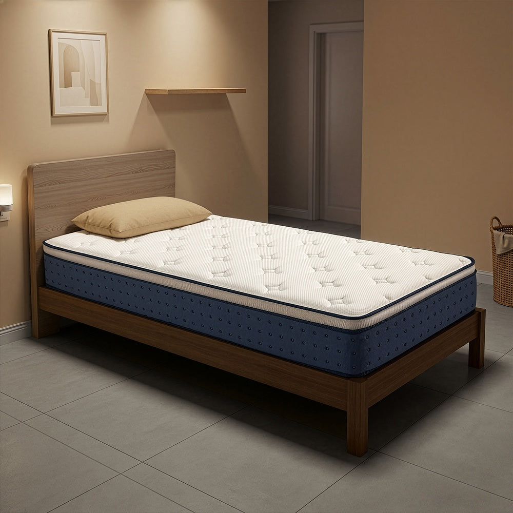 Hybrid Spring and Foam Mattress - 90L - Breathable Cover