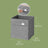 Foldable Storage Cube Set of 4 - Oxford - Grey - Washable with Dual Handles and Metal Label Holders
