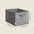 Set of 3 Fabric Storage Bins - Non-Woven Fabric and Plastic - Grey