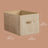 Set of 3 Fabric Storage Bins - Fabric - Ink Black - Foldable with Handles and Label Holders