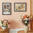 Set of 2 Multi Picture Frames - Wood - Black - Includes Mats for A4 and 4x6 Photos