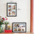 Set of 2 Multi Picture Frames - Wood - Black - Includes Mats for A4 and 4x6 Photos