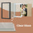 Set of 2 Multi Picture Frames - Wood - Black - Includes Mats for A4 and 4x6 Photos
