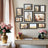 Set of 10 Picture Frames - 8x10, 5x7, 4x6 - MDF - Imitation Wood Grain Design