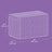 Storage Bin - Synthetic Rattan - Grey - Foldable with Lid and Handles