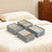 Set of 4 Foldable Drawer Organizers - 6-Compartment Design - Fabric - Dove Grey