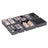 Set of 8 Underwear Organisers - Fabric and PE Board - Grey