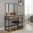 Makeup Vanity Desk - Wood - Tri-Fold Mirror