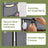 Portable Closet - Fabric - Black - Spacious with 2 Hanging Rails and Shelves