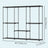 Wardrobe Closet Organizer - Fabric and Metal Tube - Black