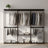 Wardrobe Closet Organizer - Fabric and Metal Tube - Black