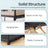 Wardrobe Closet Organizer - Fabric and Metal Tube - Black