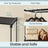 Wardrobe Closet Organizer - Fabric and Metal Tube - Black
