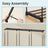 Wardrobe Closet Organizer - Fabric and Metal Tube - Black