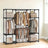 Clothes Wardrobe - Fabric - Black - Large Capacity with 4 Hanging Sections and Compartments