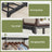 Clothes Wardrobe - Fabric - Black - Large Capacity with 4 Hanging Sections and Compartments