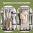 Clothes Wardrobe - Fabric - Black - Large Capacity with 4 Hanging Sections and Compartments
