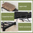 Freestanding Clothes Rack - Fabric - Black - Portable Wardrobe with Shelves and Hanging Rails