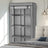 Portable Closet - Non-Woven Fabric - Grey - 6 Shelves and 2 Hanging Rails