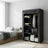 Portable Closet Organizer - Fabric and Metal Tube - Black