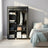 Portable Closet Organizer - Fabric and Metal Tube - Black