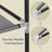 Portable Closet Organizer - Fabric and Metal Tube - Black
