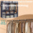 Portable Closet - Fabric - Grey - 4 Hanging Rods