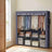 Portable Closet - Fabric - Grey - 4 Hanging Rods
