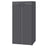 Foldable Fabric Wardrobe - Canvas - Black - Portable Closet Organizer with Hanging Rail and Shelves