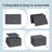 Foldable Storage Organiser Boxes - Thick Cardboard and Fabric