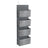 Over-Door Storage Organiser - Fabric and Cardboard - Heathered Grey