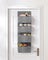 Over-Door Storage Organiser - Fabric and Cardboard - Heathered Grey