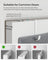 Over-Door Storage Organiser - Fabric and Cardboard - Heathered Grey