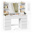 KAILYN Collection - Dressing Table - Wood and MDF - Cloud White