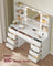 KAILYN Collection - Dressing Table - Wood and MDF - Cloud White