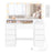 KAILYN Collection - Dressing Table - Wood and MDF - Cloud White