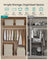 Storage Boxes - Cardboard and Fabric - Sand Beige - with Lids Set of 3