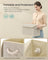 Storage Boxes - Cardboard and Fabric - Sand Beige - with Lids Set of 3