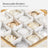 Christmas Ball Organiser - Fabric - Sandy Gold - 128 Bauble Capacity with Modular Dividers