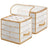 Christmas Ball Organiser - Fabric - Sandy Gold - 128 Bauble Capacity with Modular Dividers