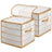 Christmas Ball Organiser - Fabric - Sandy Gold - 128 Bauble Capacity with Modular Dividers