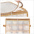 Christmas Ball Organiser - Fabric - Sandy Gold - 128 Bauble Capacity with Modular Dividers