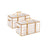 Set of 2 Christmas Ornament Storage Boxes - Fabric - Semi-Transparent - Modular Dividers