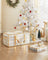 Set of 2 Christmas Ornament Storage Boxes - Fabric - Semi-Transparent - Modular Dividers