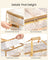 Set of 2 Christmas Ornament Storage Boxes - Fabric - Semi-Transparent - Modular Dividers