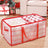 Large Storage Box - Fabric - Red - Modular Dividers for Christmas Baubles