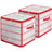 Christmas Ornament Storage Box - Plastic - Cherry Red - 128 Compartment Capacity with Modular Dividers
