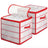 Christmas Ornament Storage Box - Plastic - Cherry Red - 128 Compartment Capacity with Modular Dividers