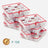Christmas Ornament Storage Box - Plastic - Cherry Red - 128 Compartment Capacity with Modular Dividers