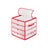 Christmas Ornament Storage Box - Plastic - Semi-Transparent - Modular Dividers